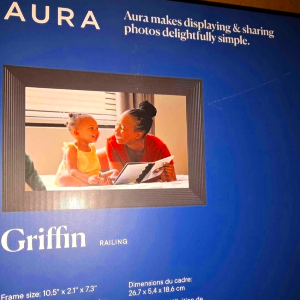 Aura Griffin Digital Photo Frame - Black